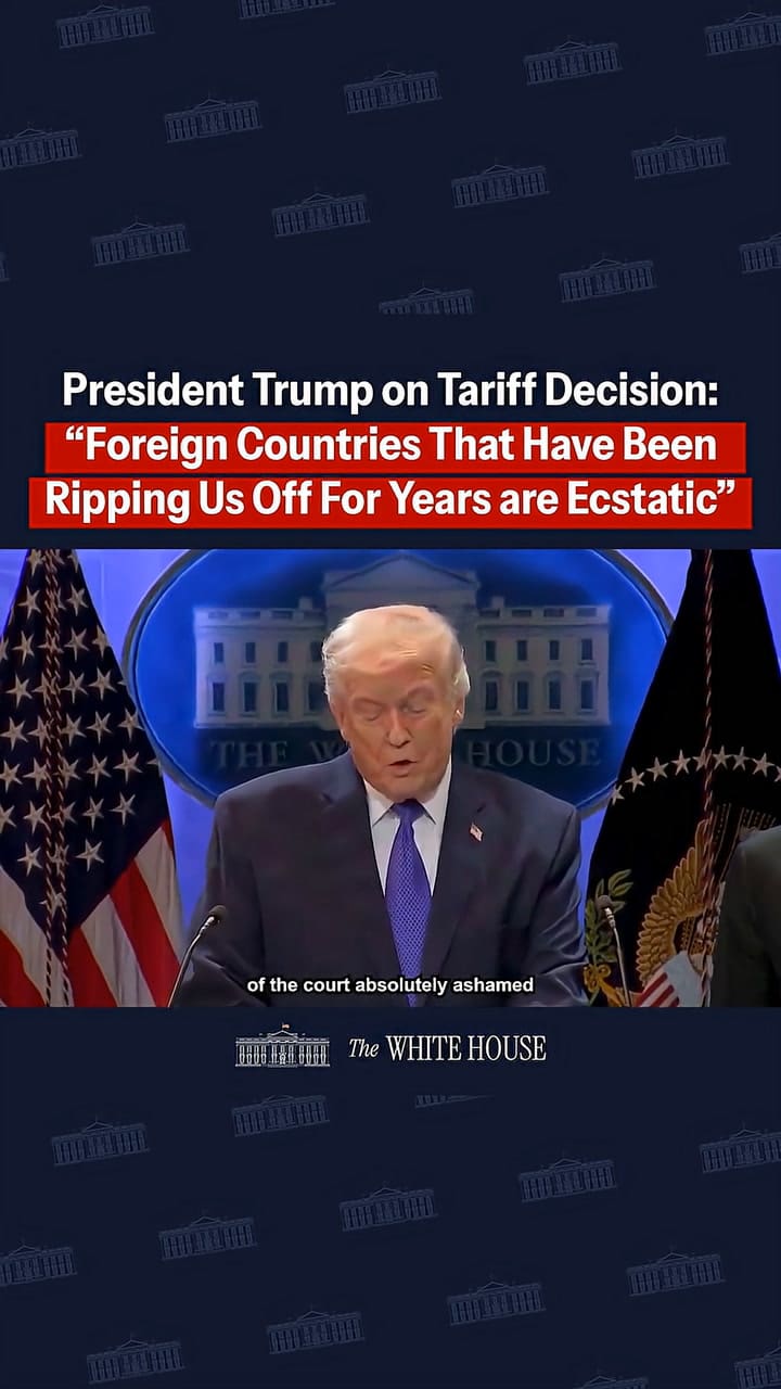 La reacción de Trump a la decisión de la Corte Suprema sobre los aranceles en EE.UU.