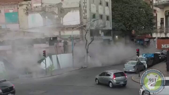 Derrumbe en Tucumán