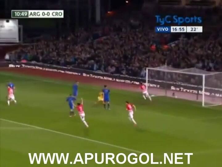 Argentina 2 - Croacia 1 Amistoso internacional (2014) en Londres