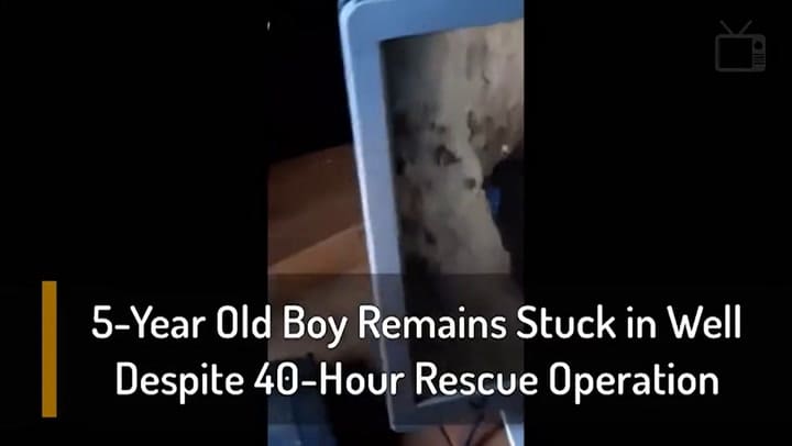 Desesperado rescate de un chico que se cayó a un pozo en Marruecos