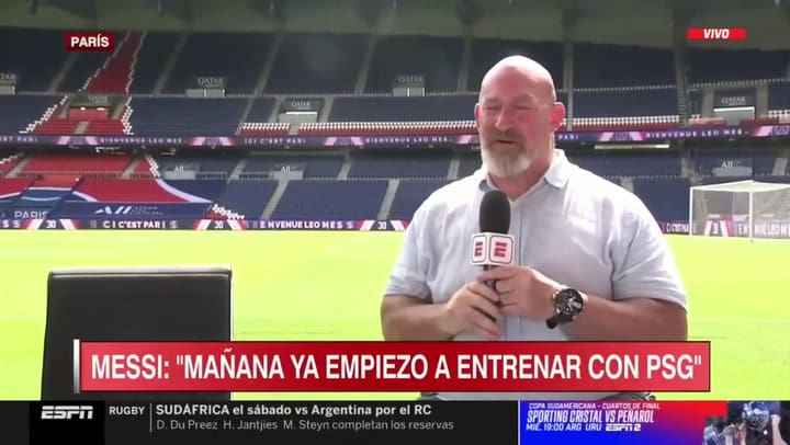 La lección de francés de Christian Martin a Leo Messi