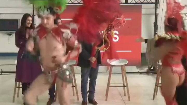 El efusivo baile del gobernador Gustavo Sáenz tras anunciar nuevos vuelos entre Salta y Río de Janeiro