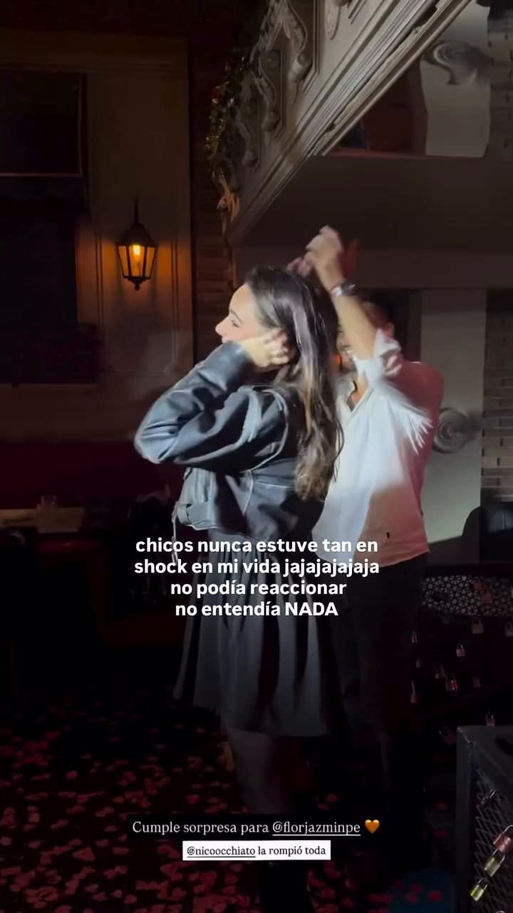 El cumpleaños sorpresa de Flor Jazmín Peña