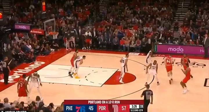 Lillard y sus triples de más de 9 metros