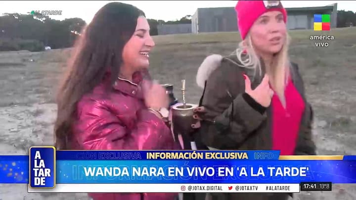 Wanda Nara se acercó a ayudar a un periodista que se descompensó en televisión