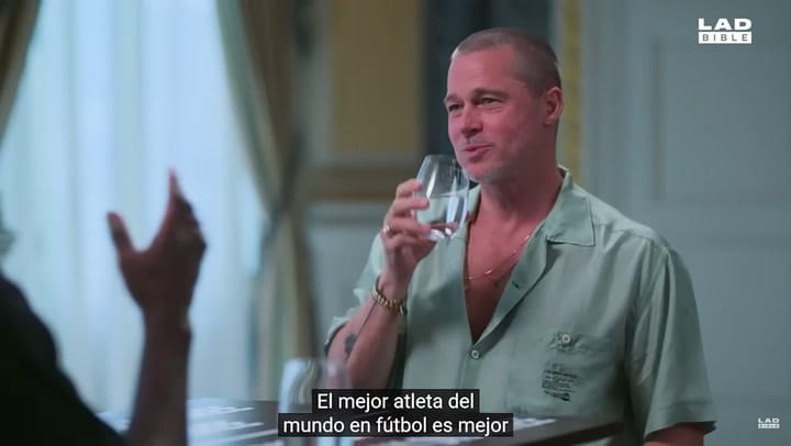 Brad Pitt sobre Messi: "Es increíble, pero tardó en brillar en el gran espectáculo"