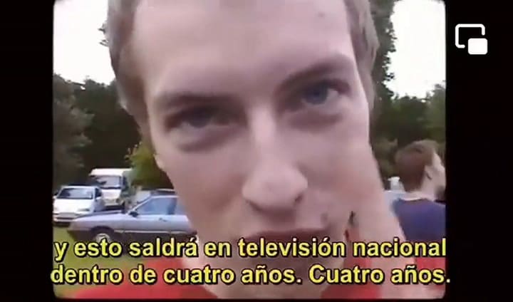 El video premonitorio de Chris Martin sobre Coldplay en 1998