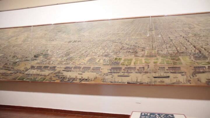 Un monumental dibujo de la Buenos Aires de 1915