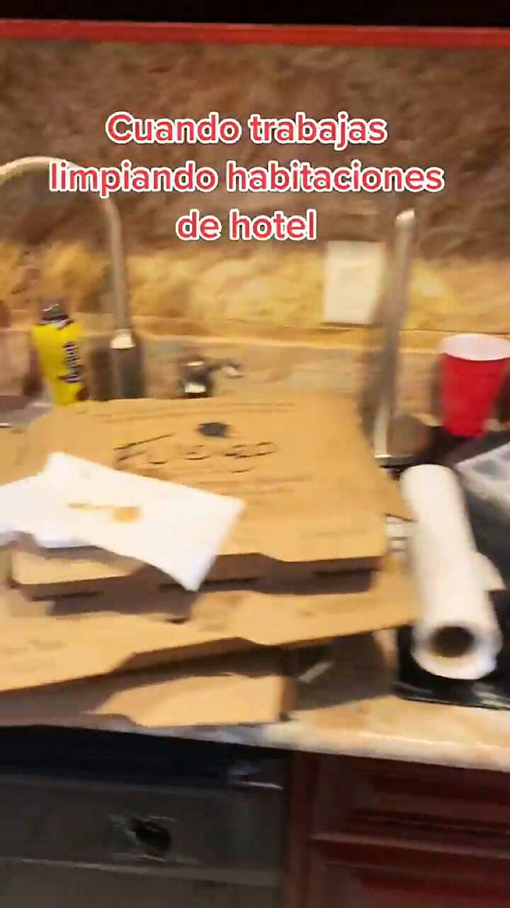 Un tiktoker contó su escabrosa anécdota al limpiar habitaciones de hotel en EE.UU, parte 2