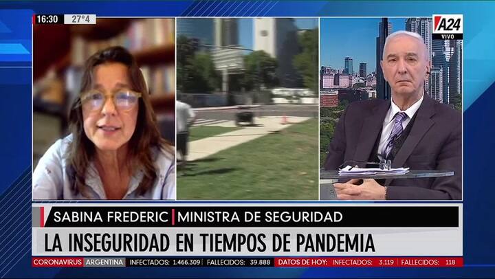Sabina Frederic habló sobre el asesinato del ciudadano armenio - Fuente: A24