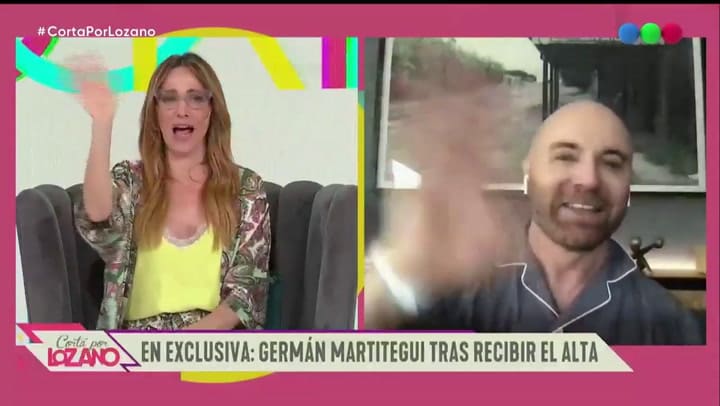 Germán Martitegui habló de su recuperación en Cortá por Lozano - Fuente: Telefe