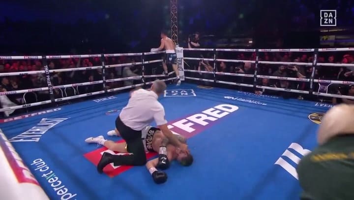 El nocaut sobre Glenn Byrne