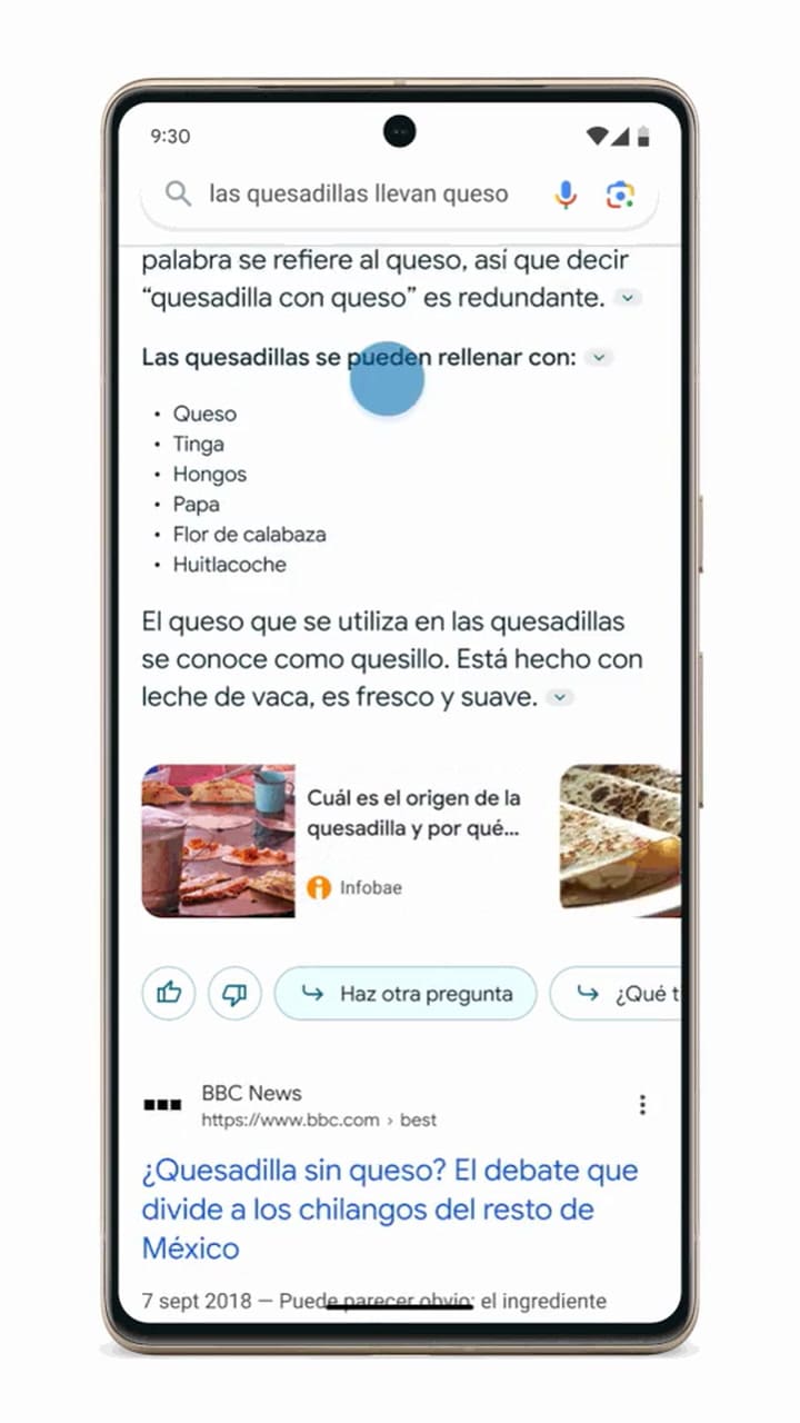 Así son las búsquedas de Google potenciadas por IA