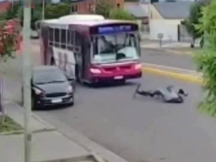 Video del accidente en Trelew