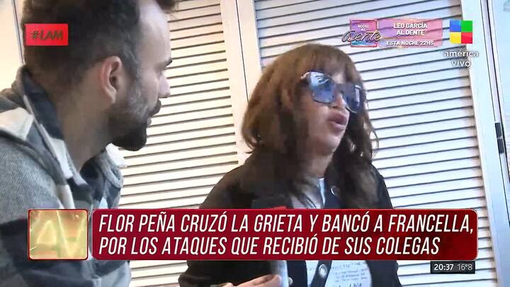 Flor Pena hablo de los actores que se refirieron a las palabras de Guillermo Francella