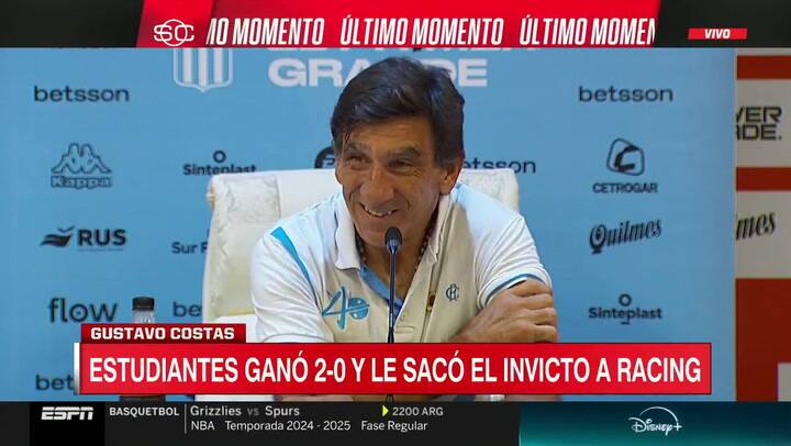 Gustavo Costas respondió acerca de la actualidad de Racing