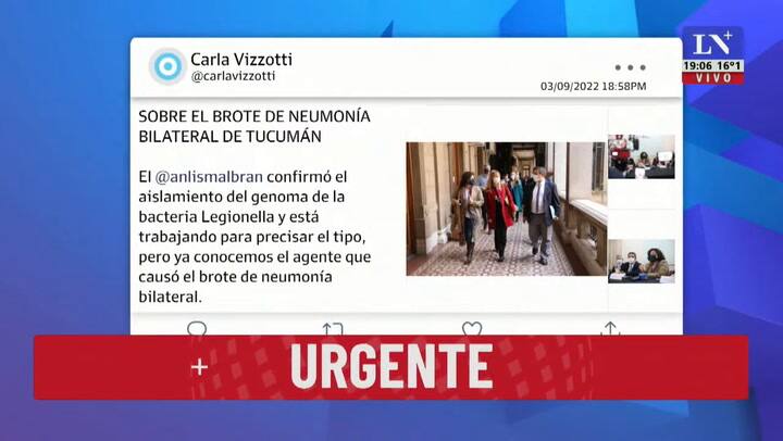 Tucumán: El brote de neumonía fue por legionella neumófila