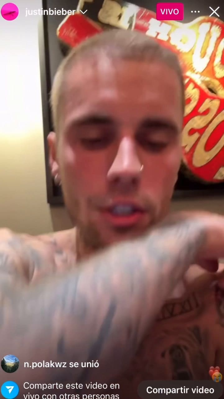 La transmisión en vivo de Justin Bieber que preocupó a sus fans