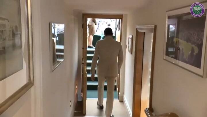 Roger Federer fue agasajado en Wimbledon