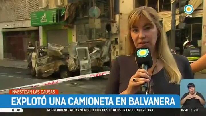 Explotó una camioneta a seis cuadras del Congreso
