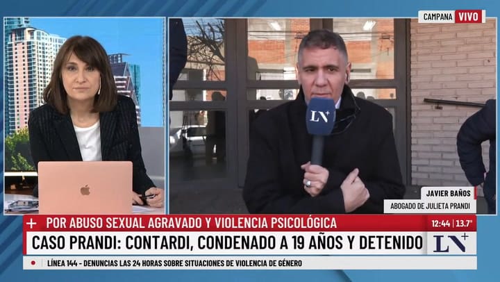 "Julieta le tenía terror a Contardi": habló el abogado de Prandi tras el veredicto