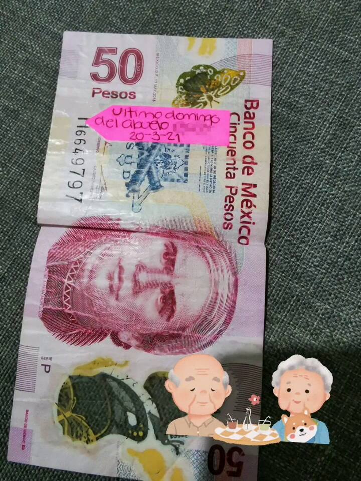 Buscan al dueño de un billete que tiene un mensaje especial
