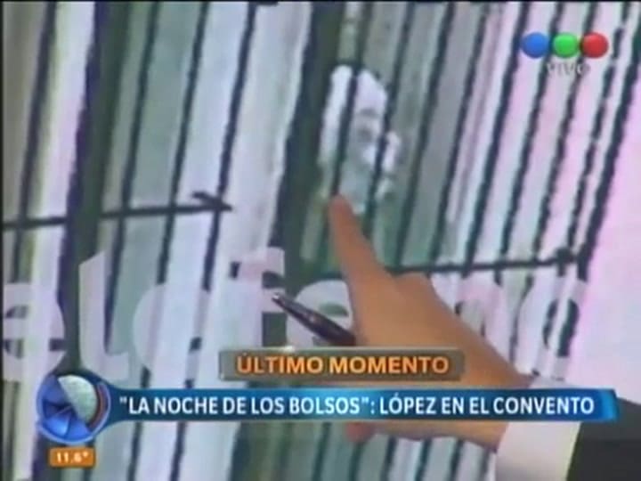 El video de una de las monjas ayudando a López - Fuente: Telefe
