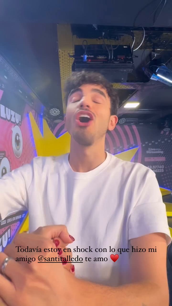 Momi Gairdino le agradece a Santi por su gesto