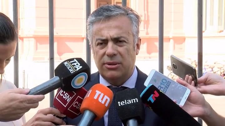 Alfredo Cornejo habla de la reunión por el aumento de tarifas - Fuente: Télam