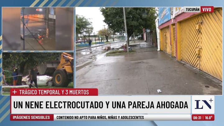 Tragico temporal en Tucuman