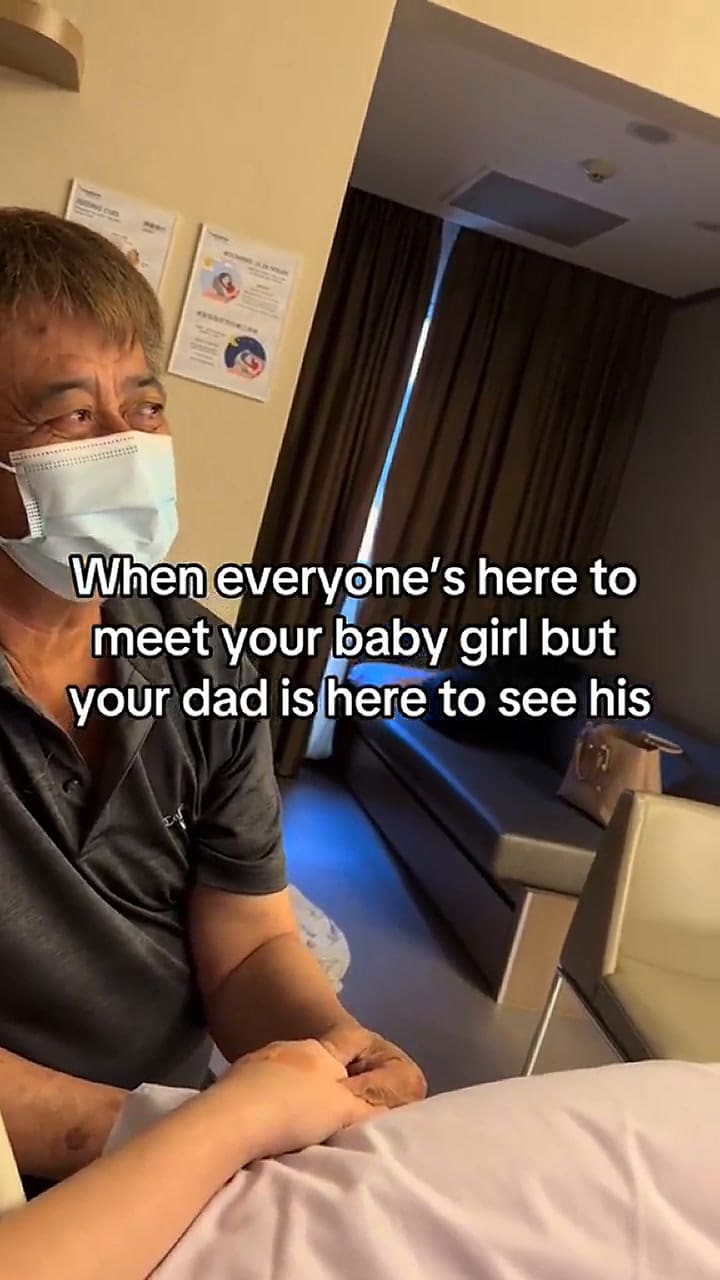 El conmovedor reencuentro de un padre con su hija que se convirtió en mamá