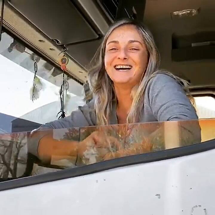 Yanina Rodríguez, camionera