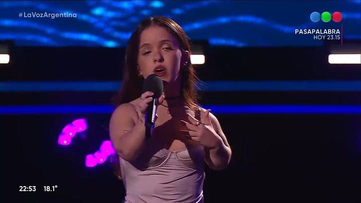 La presentación de Maite Lafarga en La Voz Argentina
