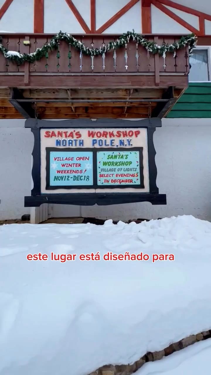 El parque temático Santa’s Workshop en Nueva York abre todo el año