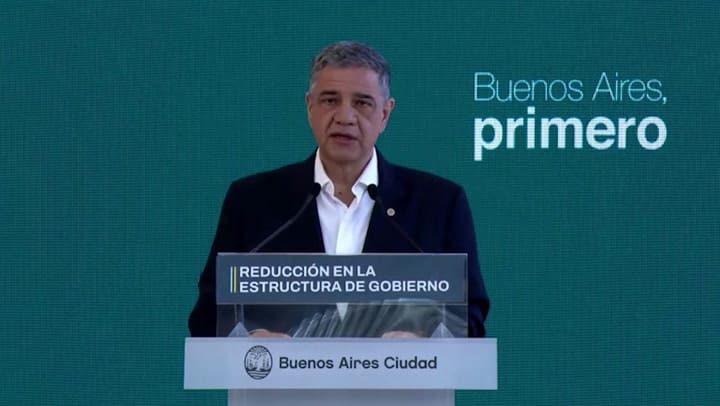 Jorge Macri anuncia la reducción de la estructura del Gobierno porteño