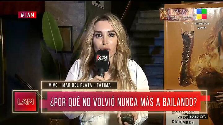 El palito de Fatima Florez a Marcelo Tinelli