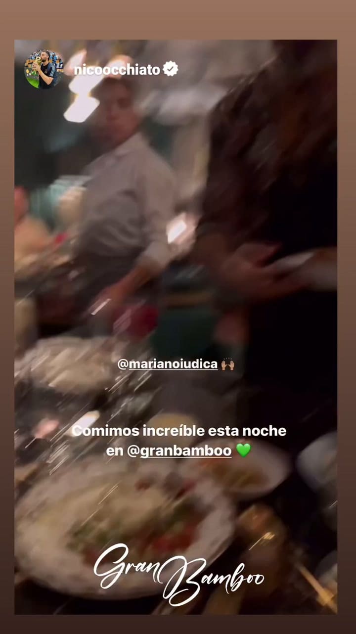 La pareja fue a cenar al restaurante de Mariano Iúdica