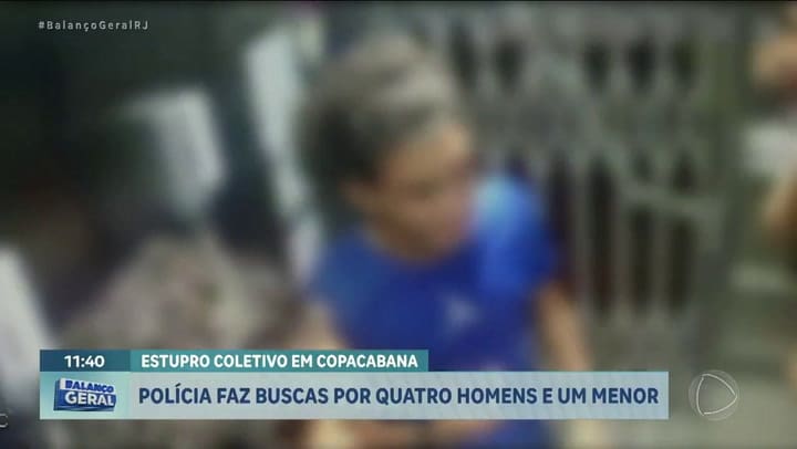 Las imágenes de las cámaras de seguridad del edificio. Fuente: Reprodução/Record Rio