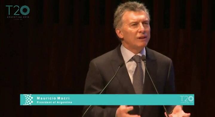 Macri: 'Sigamos poniendo nuestro esfuerzo para que el G20 sea un exito' - Fuente: Encuentro T20