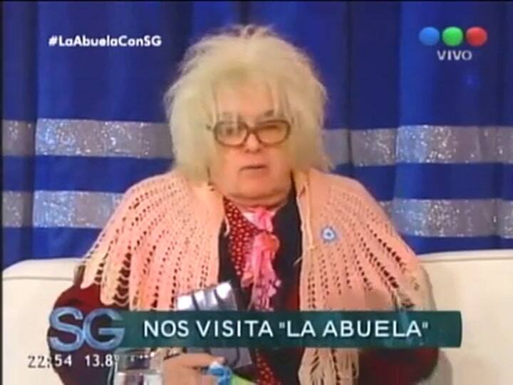 Susana Giménez con la abuela