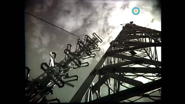 Primera transmisión de TV en Argentina (Archivo Prisma)