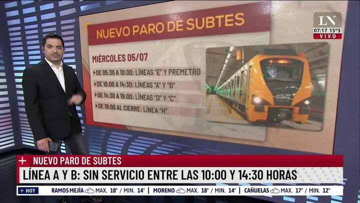 Comenzó un nuevo paro de subtes
