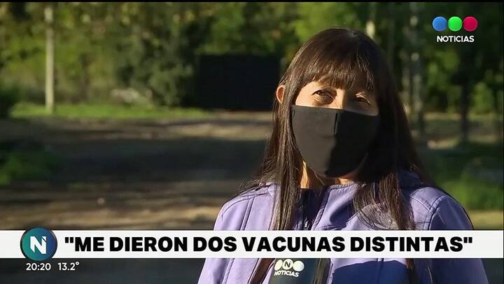 Recibió las dos dosis de distintas vacunas - Fuente: Telefe