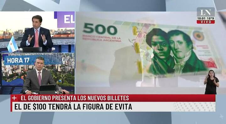 Feinmann: 'A la gente le importa tres c... el dibujito que haya en el billete'