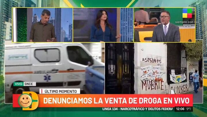 Denuncia de venta de droga en vivo