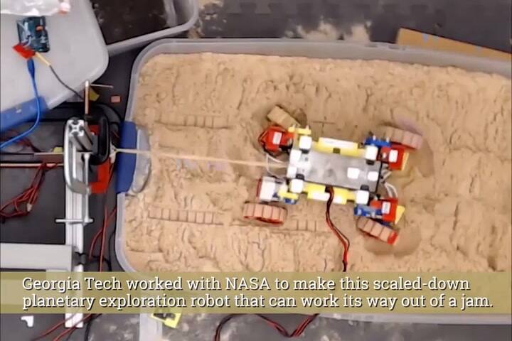 Así es como este robot saldrá de un arenal marciano