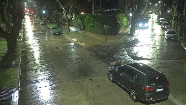 El momento del robo en Vicente López