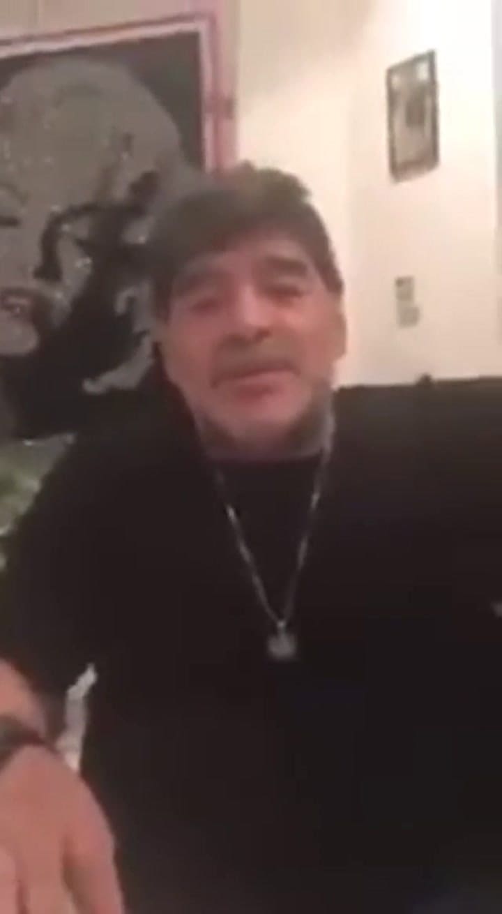 El guiño de Diego Maradona a Lanús