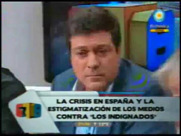 Sarlo y 678, sobre la cobertura de Los Indignados (Canal 7)