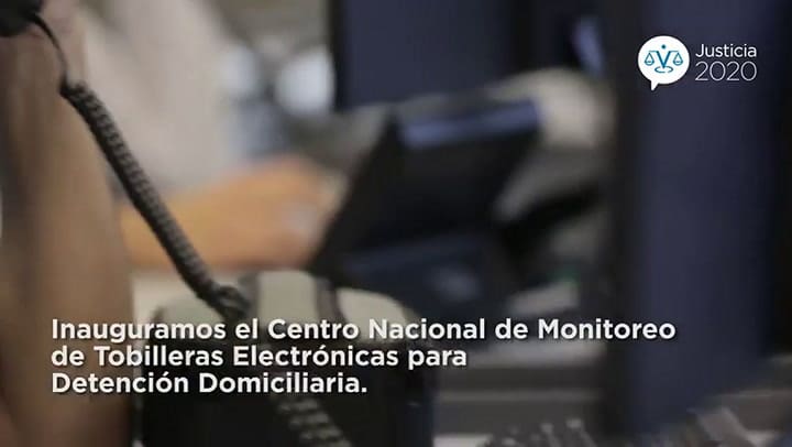 Inauguración del Centro de Monitoreo de Tobilleras Electrónicas - Gentileza: Justicia 2020